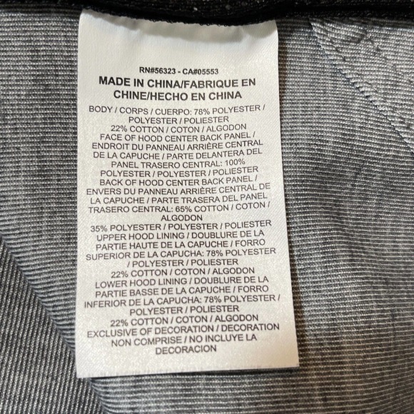 NIKE Men’s Basketball Jacket Gray Black Polyester Cotton Hooded - Picture 4 of 5